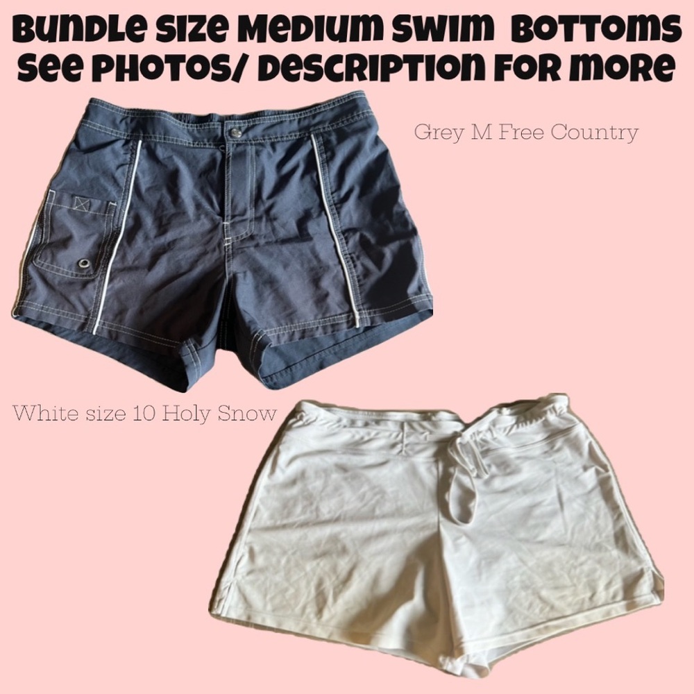 Gray and White Swim Bottoms Bundle